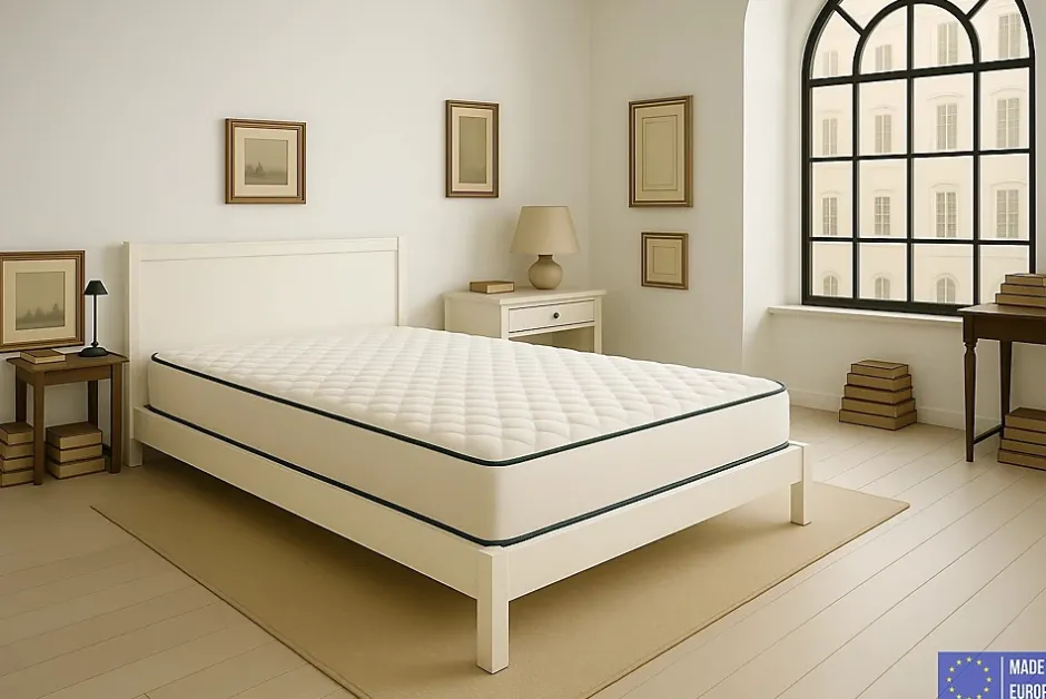 Dagostino Home Pack de 2 Matelas Mousse 90x190 New York, Ferme, Réversible, Côté Été/hiver, H15 Cm Hot