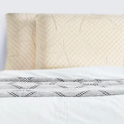 Olympe Literie Pack Douce Nuit Surmatelas + Protège matelas + Couette + Oreillers 140x190/200 cm Clearance