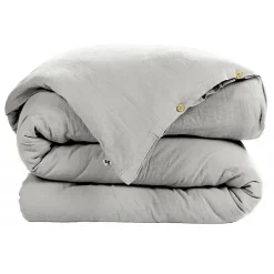 L'Effet Papillon Pack housse de couette "Gaïa" toutes dimensions "Gaze de Coton" - Gaïa Nuage - Pack 3 Pièces pour lit 90 x 190 cm (1 Housse de cou New