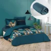 L'Effet Papillon Pack housse de couette 220x240 cm Alianor + drap housse 140x190 Bleu
