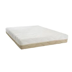 Bellecour Pack Leman 140x200 cm Matelas Mousse + Sommier Bois + Accessoires Hot