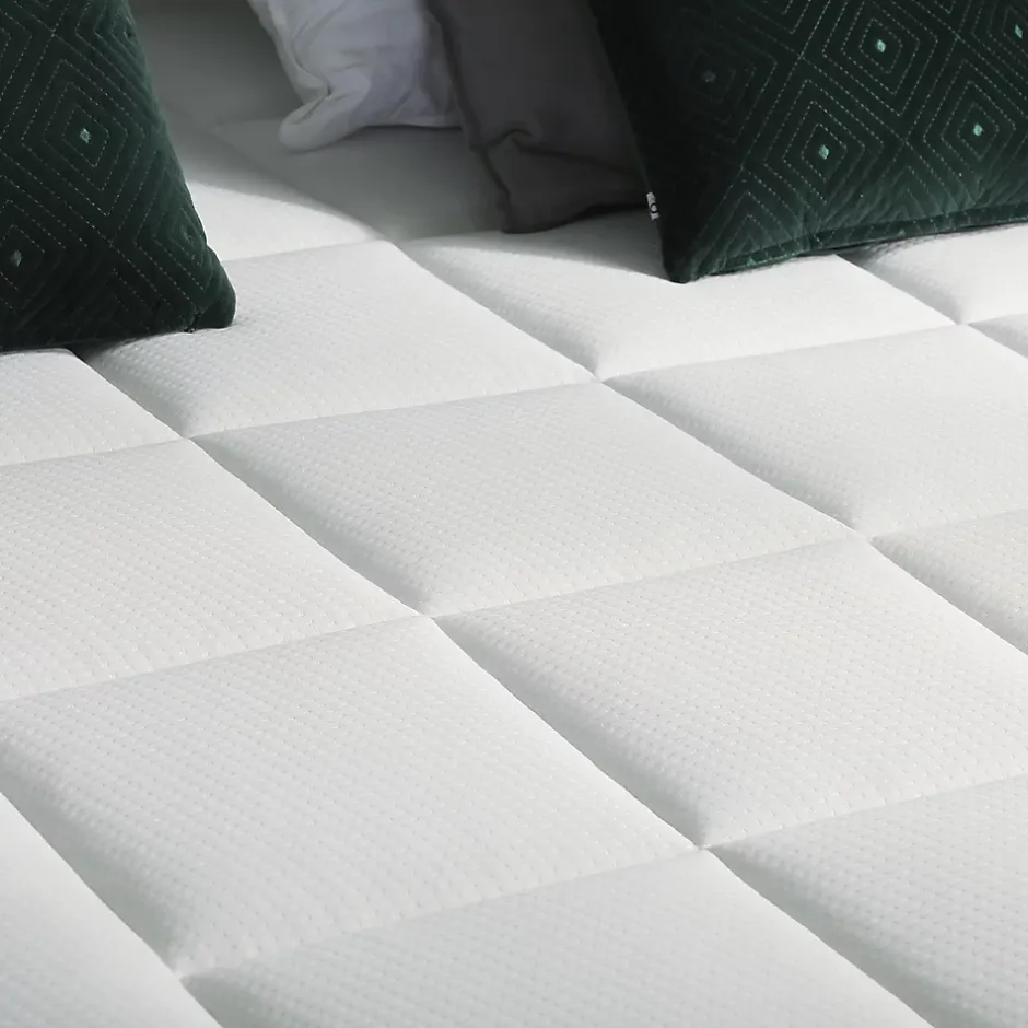 Idliterie Pack matelas ressort et visco et 2 sommiers couette oreiller 180x200