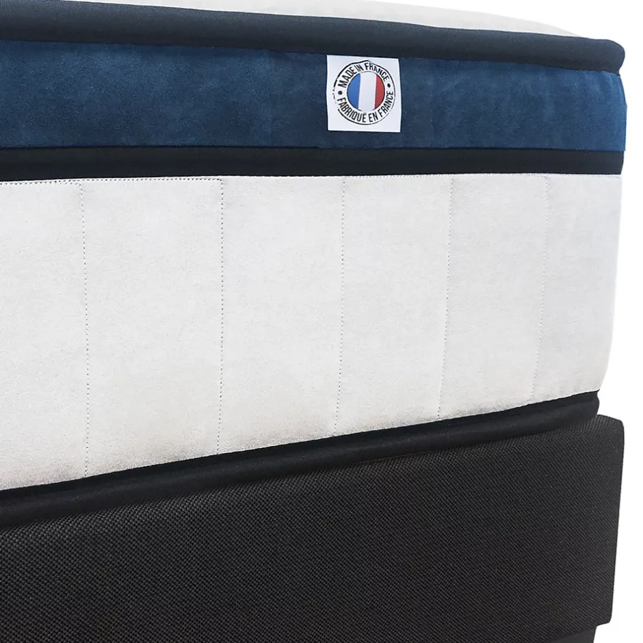 Hypsom Pack Montesquieu 180x200 cm Matelas Ressorts + Sommier Bois + Accessoires New