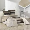 L'Effet Papillon Pack parure de couette 260x240 cm So natural + drap housse 160x200x30 Beige