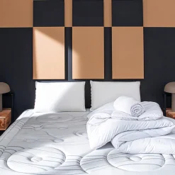 Bellecour Pack Reina 2.0 180x200 cm Matelas Ressorts + Sommier Bois + Accessoires