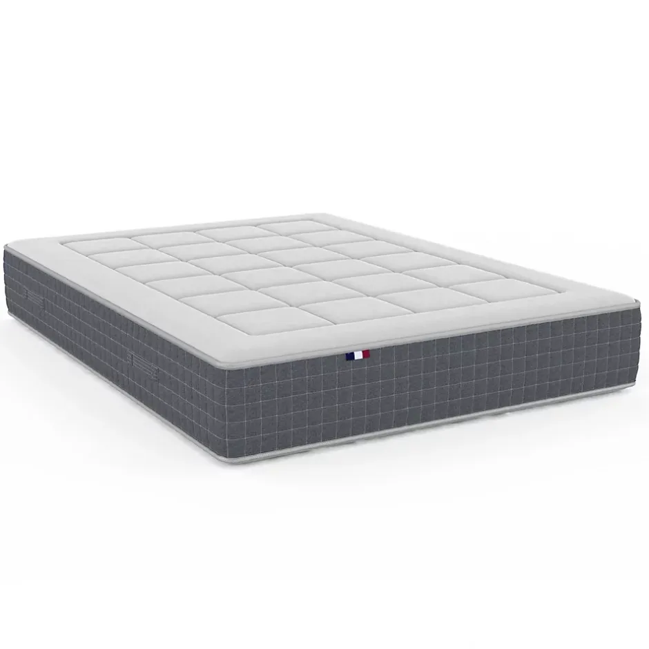 Idliterie Pack ressort 7 zones sommier couette oreiller 140x190 New
