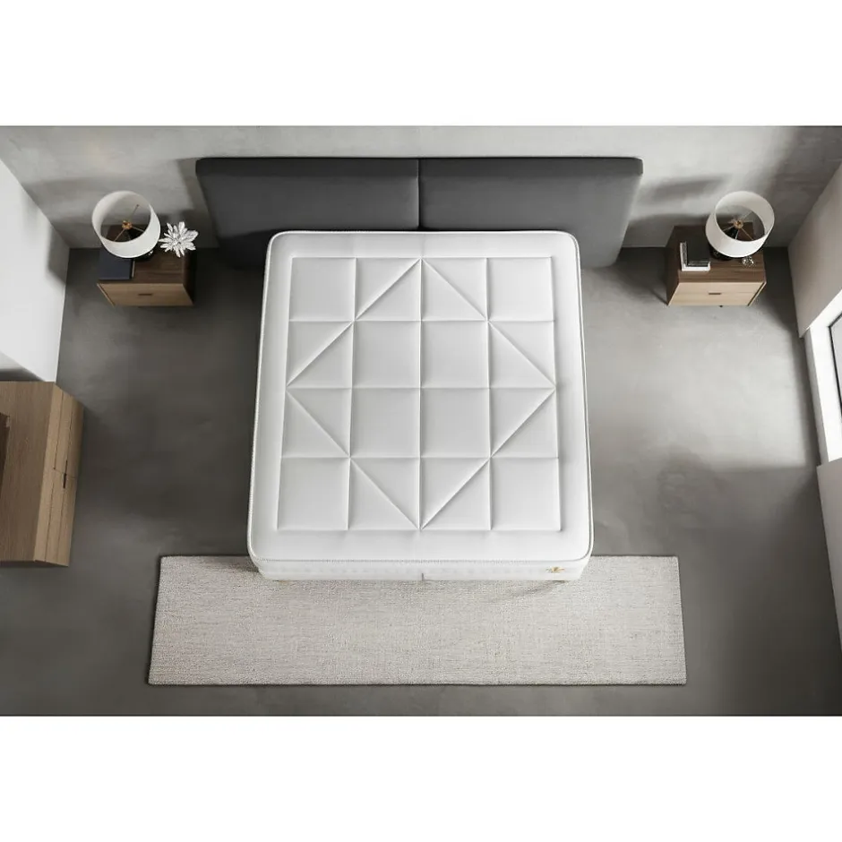 Litier Deluxe Pack sommier kit matelas Ressorts ensachés et mémoire de forme avec couette et oreillers