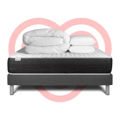 Vitalit Pack sommier kit matelas Ressorts ensachés avec couette et oreillers Outlet