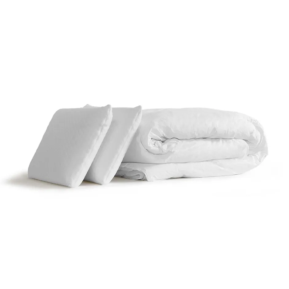 Actisom Pack sommier kit matelas Mémoire de forme avec couette et oreillers