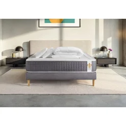 Litier Deluxe Pack sommier kit matelas Ressorts ensachés et mémoire de forme avec couette et oreillers