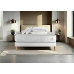 Litier Deluxe Pack sommier kit matelas Ressorts ensachés et mémoire de forme avec couette et oreillers