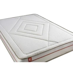 Marmottes & Co Pack sommier kit matelas Mémoire de forme avec couette et oreillers