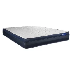 Actisom Pack sommier kit matelas Ressorts ensachés et mémoire de forme avec couette et oreillers