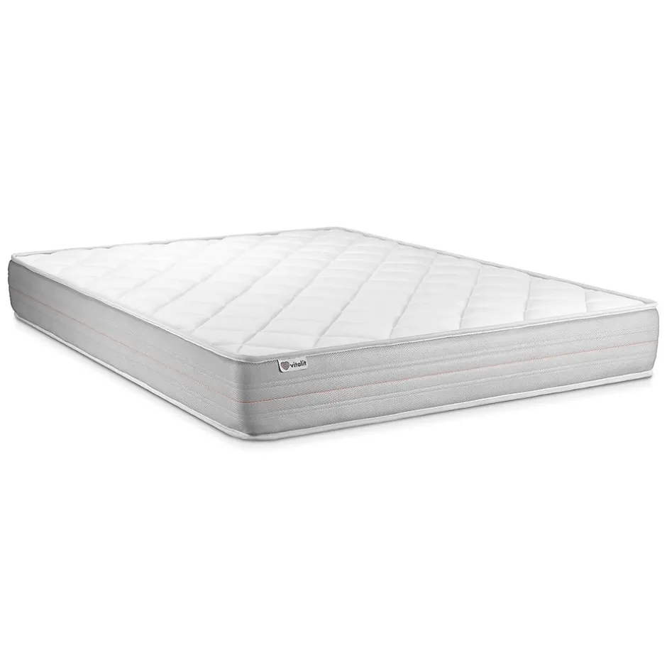 Vitalit Pack sommier kit matelas Mousse polyuréthane à mémoire de forme avec couette et oreillers