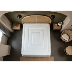 Marmottes & Co Pack sommier kit matelas Ressorts ensachés et mémoire de forme avec couette et oreillers Discount