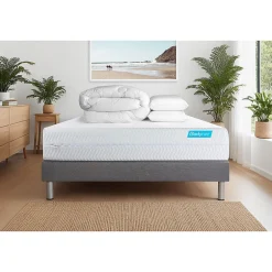 Bodycare Pack sommier kit matelas Mémoire de forme avec couette et oreillers Outlet