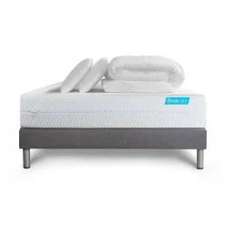 Bodycare Pack sommier kit matelas Mémoire de forme avec couette et oreillers Outlet