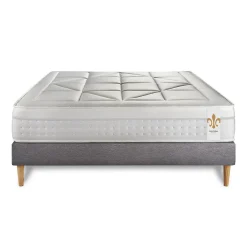 Litier Deluxe Pack sommier kit matelas Ressorts ensachés et mémoire de forme avec couette et oreillers