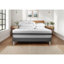 Vitalit Pack sommier kit matelas Ressorts ensachés et mémoire de forme avec couette et oreillers Sale