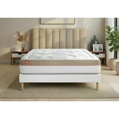 Marmottes & Co Pack sommier kit matelas Mémoire de forme avec couette et oreillers Clearance
