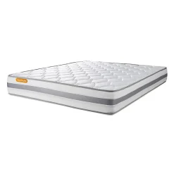 Sept Nuits Pack sommier kit matelas Ressorts ensachés et mémoire de forme avec couette et oreillers
