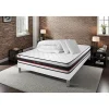 Somness Pack sommier tapissier matelas Mousse avec couette et oreillers