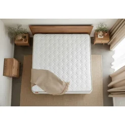 Marmottes & Co Pack sommier tapissier matelas Mémoire de forme avec couette et oreillers