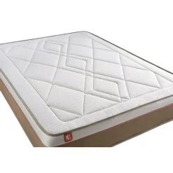 Marmottes & Co Pack sommier tapissier matelas Ressorts ensachés et mémoire de forme avec couette et oreillers Discount