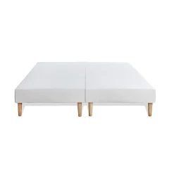 Marmottes & Co Pack sommier tapissier matelas Ressorts ensachés et mémoire de forme avec couette et oreillers Outlet