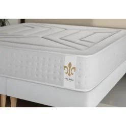 Litier Deluxe Pack sommier tapissier matelas Ressorts ensachés et mémoire de forme avec couette et oreillers
