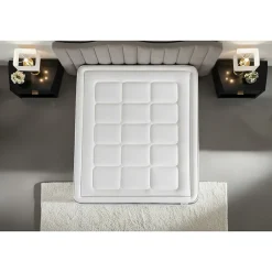 Litier Deluxe Pack sommier tapissier matelas Ressorts ensachés et mémoire de forme avec couette et oreillers Best