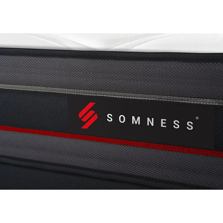 Somness Pack sommier tapissier matelas Mémoire de forme avec couette et oreillers
