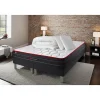 Somness Pack sommier tapissier matelas Ressorts ensachés et mémoire de forme avec couette et oreillers