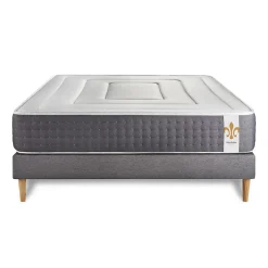 Litier Deluxe Pack sommier tapissier matelas Ressorts ensachés et mémoire de forme avec couette et oreillers Best