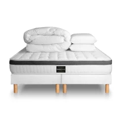 Prestige Literie Pack sommier tapissier matelas Mémoire de forme avec couette et oreillers Clearance