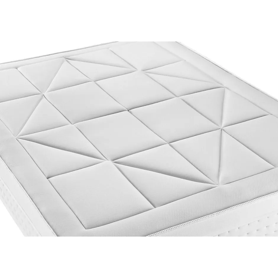 Litier Deluxe Pack sommier tapissier matelas Ressorts ensachés et mémoire de forme avec couette et oreillers