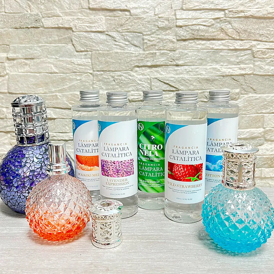 Mamamanuela Parfum Mountain Mint pour lampe catalytique (200 ml) - Élimine les mauvaises odeurs, parfume et nettoie l'environnement