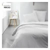 Todays Tools Parrure de lit TODAY Prestige - 220 x 240 cm - 2 personnes - 100% Percale finition macramé - Craie Sale
