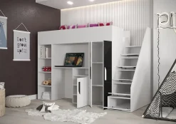 Abiks Meble PARTY 14 Lit superposé 247/165/120 (blanc) Clearance