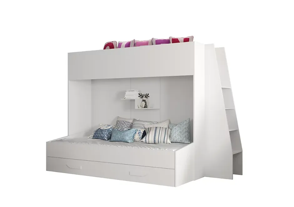 Abiks Meble PARTY 17 Lit superposé 247/165/135 (blanc) Outlet