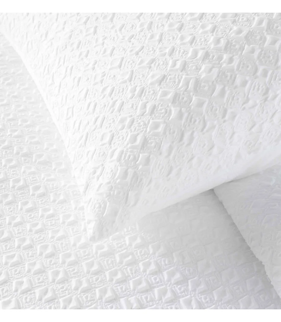 Douceur D'Intérieur Parure 3 pièces 220x240cm gaufré blanc - 220x240cm - Blanc