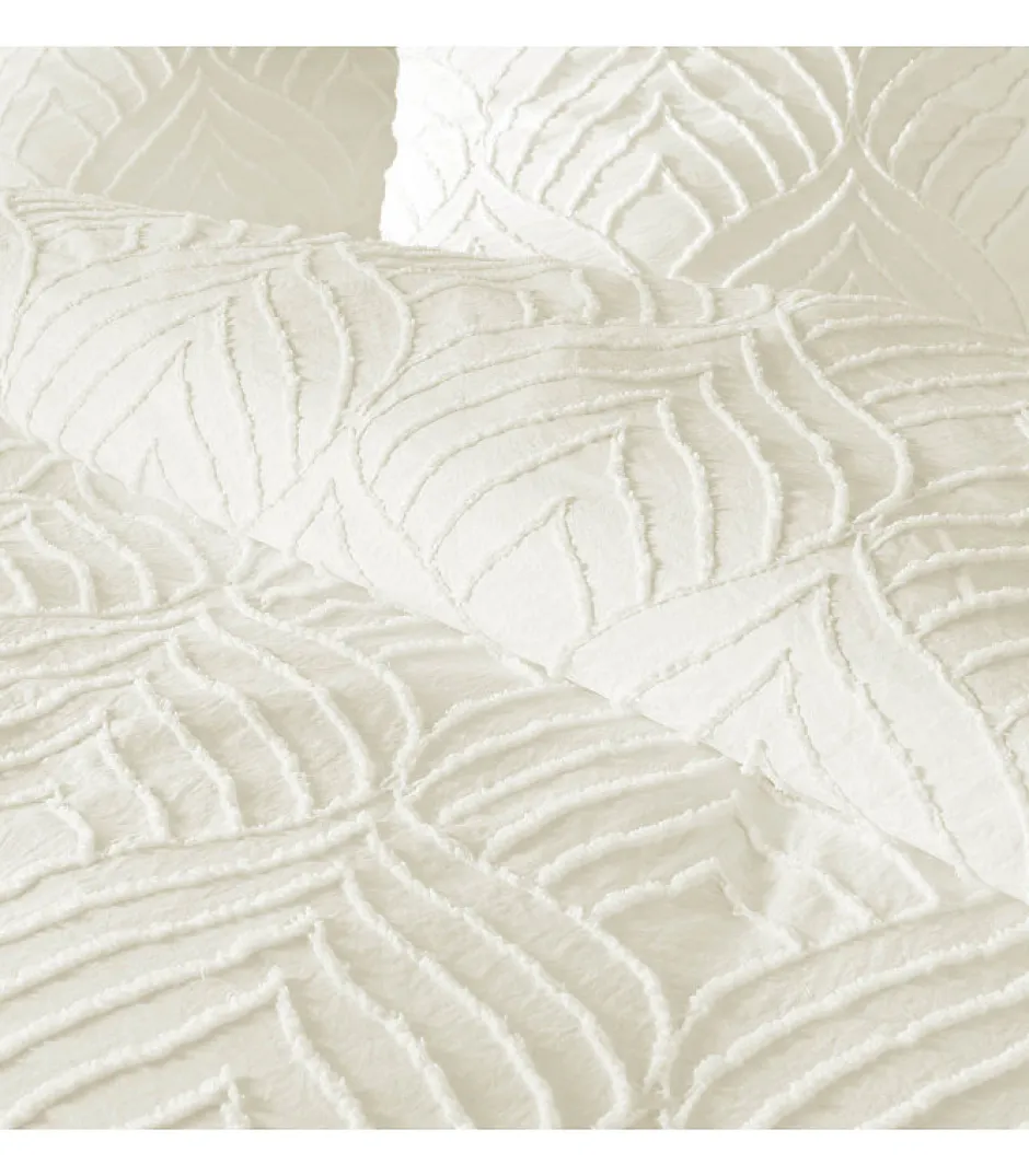 Douceur D'Intérieur Parure 3 pièces 220x240cm tufté ivoire - 220x240cm - Ivoire