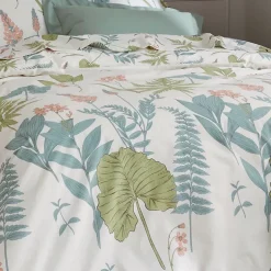 Tradilinge Parure de couette au style nature (260x240 cm - Vert) New