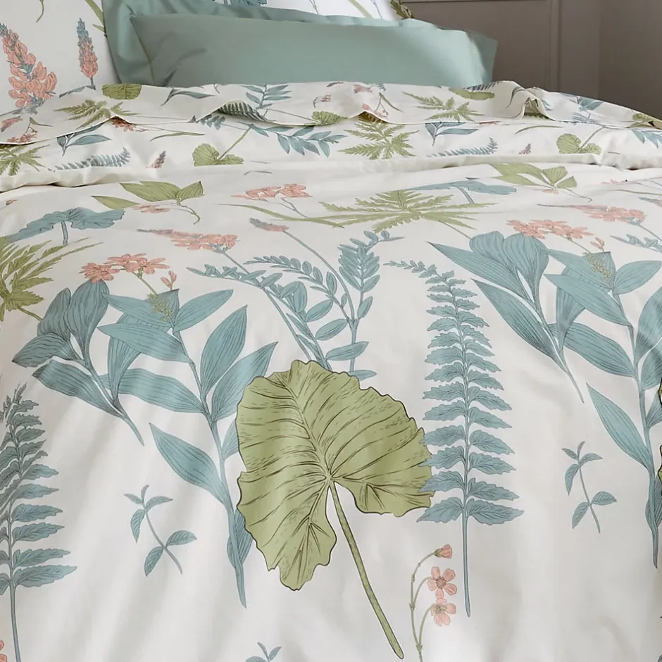 Tradilinge Parure de couette au style nature (260x240 cm - Vert) New