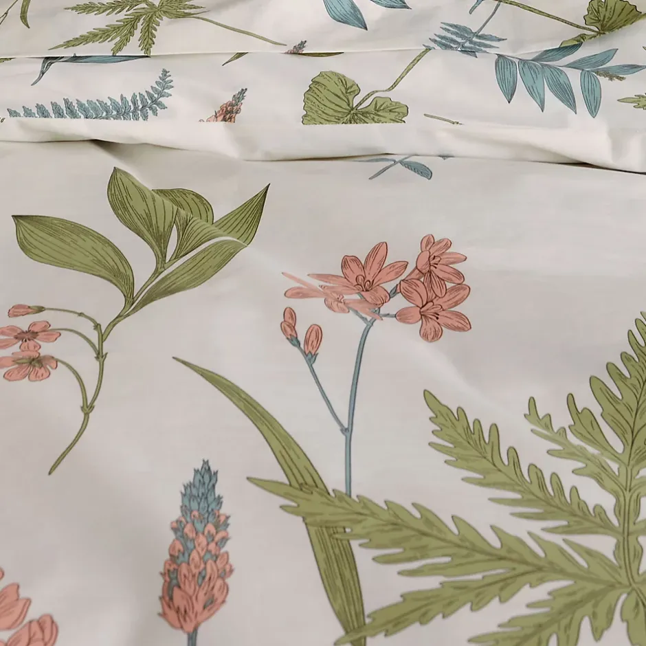Tradilinge Parure de couette au style nature (260x240 cm - Vert) New