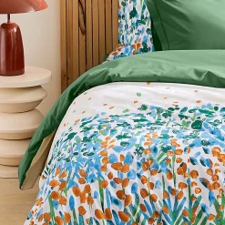 Tradilinge Parure de couette au style printanier (200x200 cm - Vert) Outlet