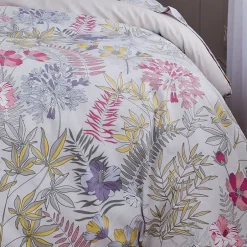 Tradilinge Parure de couette champêtre (140x200 cm - Blanc)