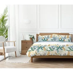 Copenhagen Home Parure de couette "Goyave" toutes dimensions 100% Coton / 57 Fils/cm² - Parure de couette 200 x 200 cm + 2 Taies d'oreiller 63 x 6 Hot