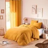 Coton Pur Parure de couette "Noah" Gaze de Coton 240 x 220 pour lit 2 Places 140 à 160 cm - Noah Curry