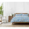 Copenhagen Home Parure de couette "Olia" toutes dimensions 100% Coton / 57 Fils/cm² - Olia Bleu - Parure de couette 260 x 240 cm + 2 Taies d'oreil